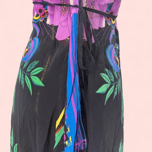 Black silk vanity fair dress - Picture 4 of 5